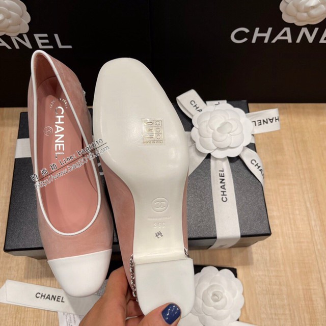 Chanel香奈兒頂級版本磨砂絲綢牛皮小香新款彩色糖果系列單鞋 dx2718